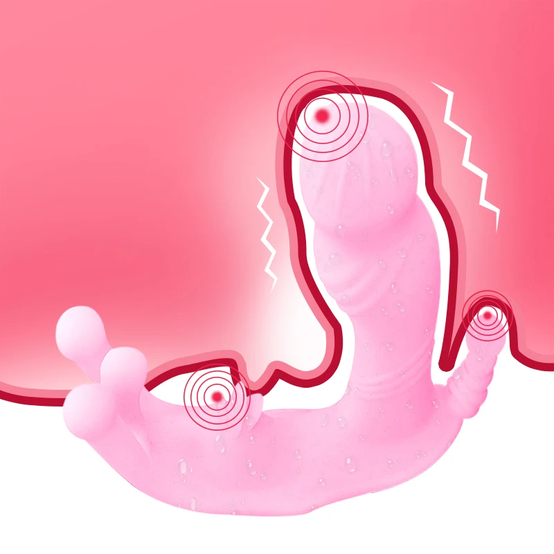 Бабочка фаллоимитатор вибратор носимый G Spot клиторальный стимулятор интимные