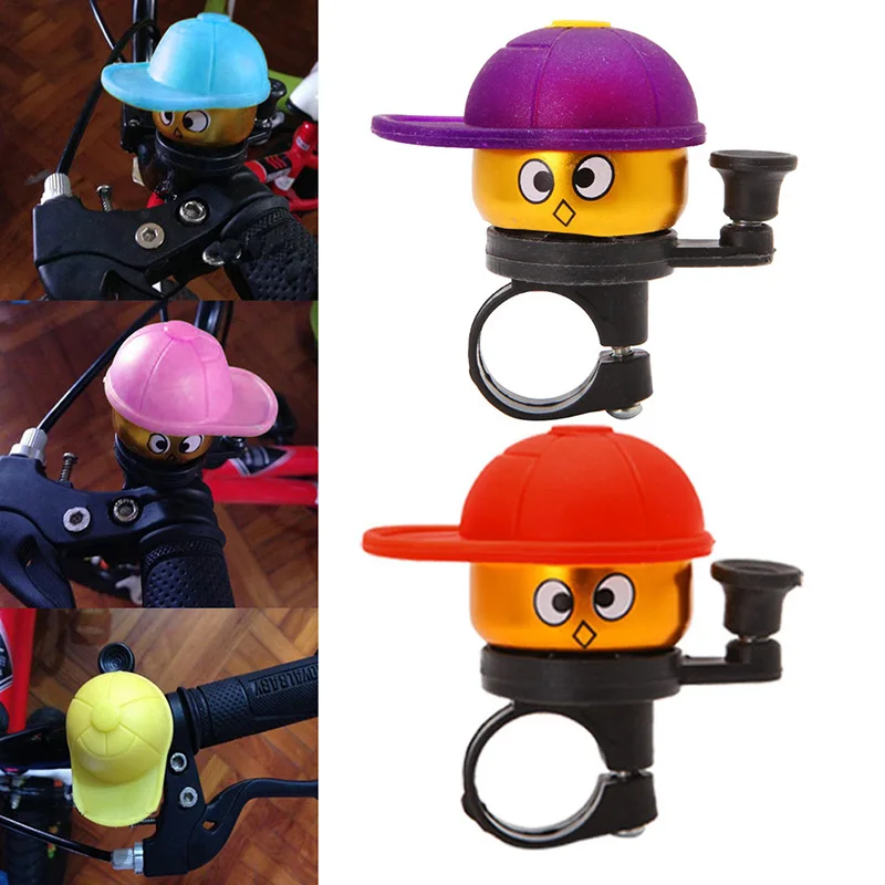 

1Pc Cartoon Bike Bicycle Cycling Hat Horn Loud Alarm Handlebar Metal Bell Ring