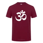 Ом АУМ символ йоги Релаксация футболка для женщин мужчин Забавный хлопок короткий рукав Уличная JN буддизм Ом Мани Падме Хум футболка