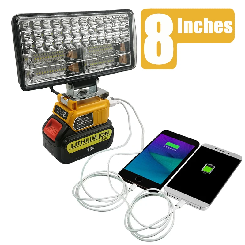 Автомобильная светодиодная Рабочая лампа 60 Вт 5 А конвертер адаптер Зарядное