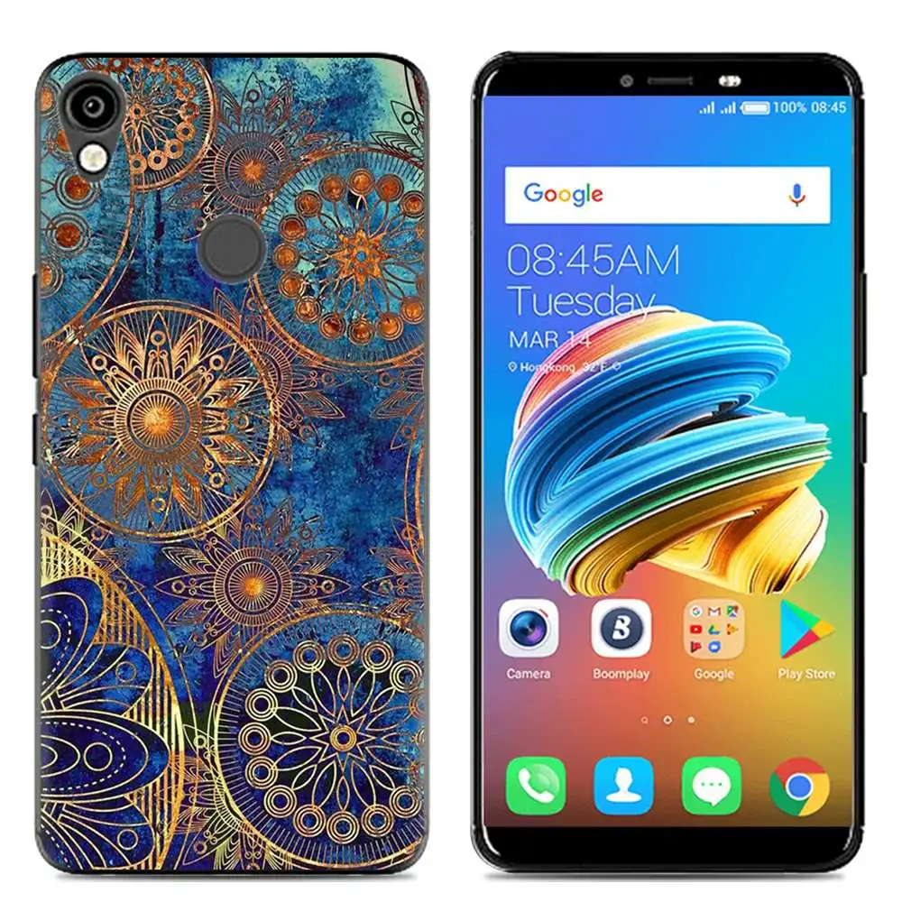 TECNO KA7/Spark2 чехол 6 0 &quotСиликоновый ТПУ Мягкий задний Чехол мультяшный мраморный