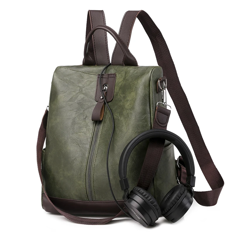 Mode femmes sac à dos de haute qualité jeunesse en cuir sacs pour adolescentes femme école bandouliere moc|Женские рюкзаки| |