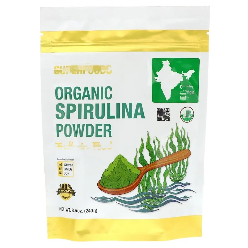 

Organic spirulina powder, 8.5oz (240g)
