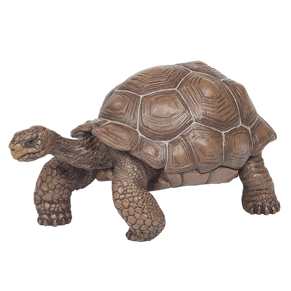 

3inch Galapagos Tortoise Turtle Model Figure Animal Toy PVC Realistic Turtle Model Collectable Gift for Kids Desktop Decoration