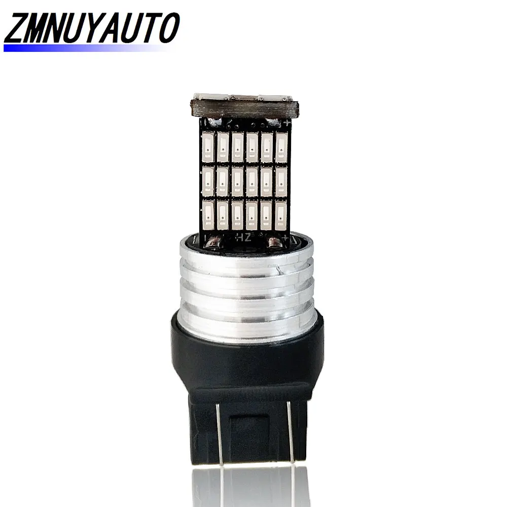 Светодиодные лампы T20 W21 5 Вт 7443 45SMD 4014 красные автомобильные фонари заднего хода