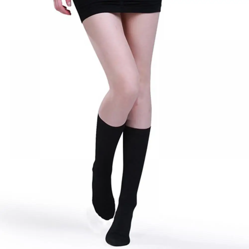 

1 Pair Black Miracle Long Socks Shape Legs Compression Cotton Soft In Tube Socks Winter Warm Gifts Bed Floor Socks Xmas Gifts