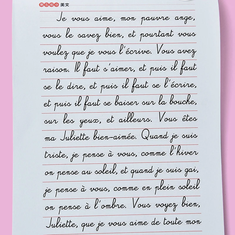 Тетрадь для обучения китайскому/французскому языкам взрослых многоразовая