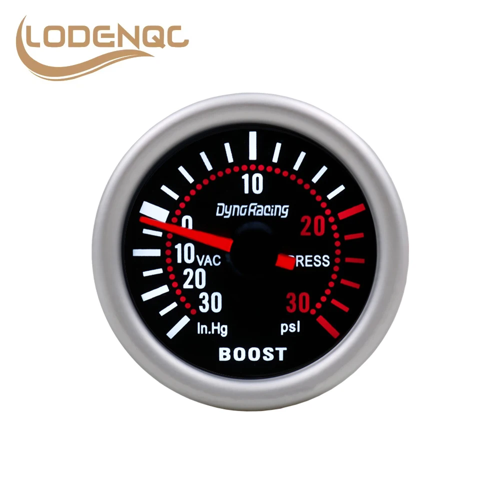 

Lodenqc Car Gauge 2'' 52mm Universal Smoke Len Turbo Boost Gauge PSI Pointer Boost Gauge 12V LED Digital Gauge Meter