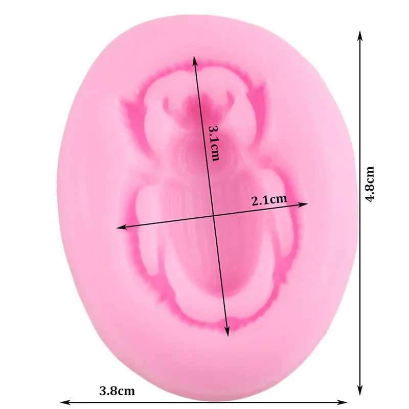 3D Scarab Жук силиконовые формы насекомое инструменты для украшения тортов из