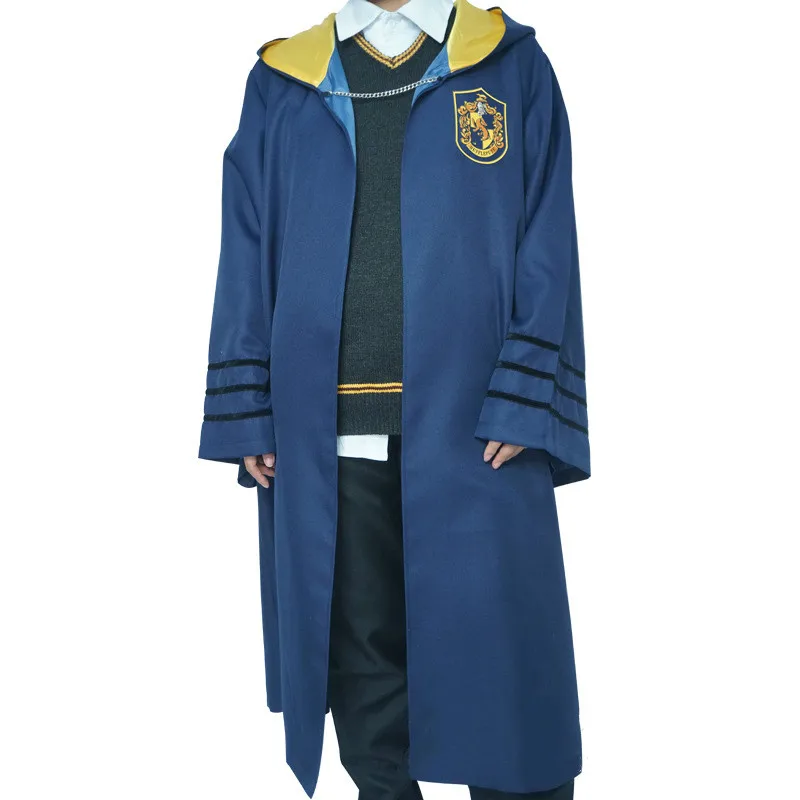 Волшебные фокусы Косплей Костюм Поттер халат Плащ Ravencla Gryffindo Hufflepuf Слизерин