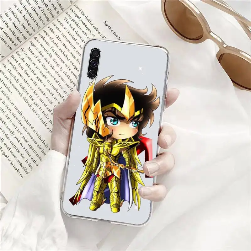 Прозрачный чехол для телефона с аниме SaInt SeIYa мультяшный Samsung A71 S9 10 20 HUAWEI p30 40 honor 10i