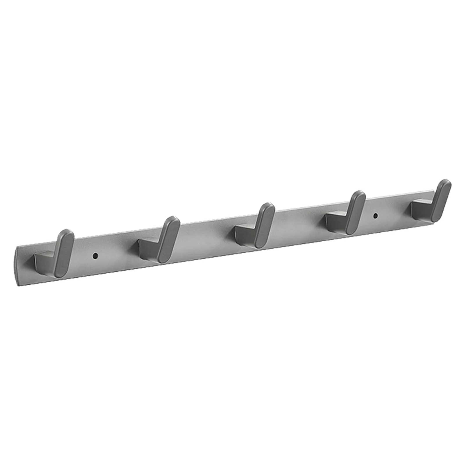 

Space Aluminum Hanging Towels Multi Hooks Door Back Wall Mounted Key Modern Bathroom Kitchen Entryway Clothes Hat Coat Rack Robe