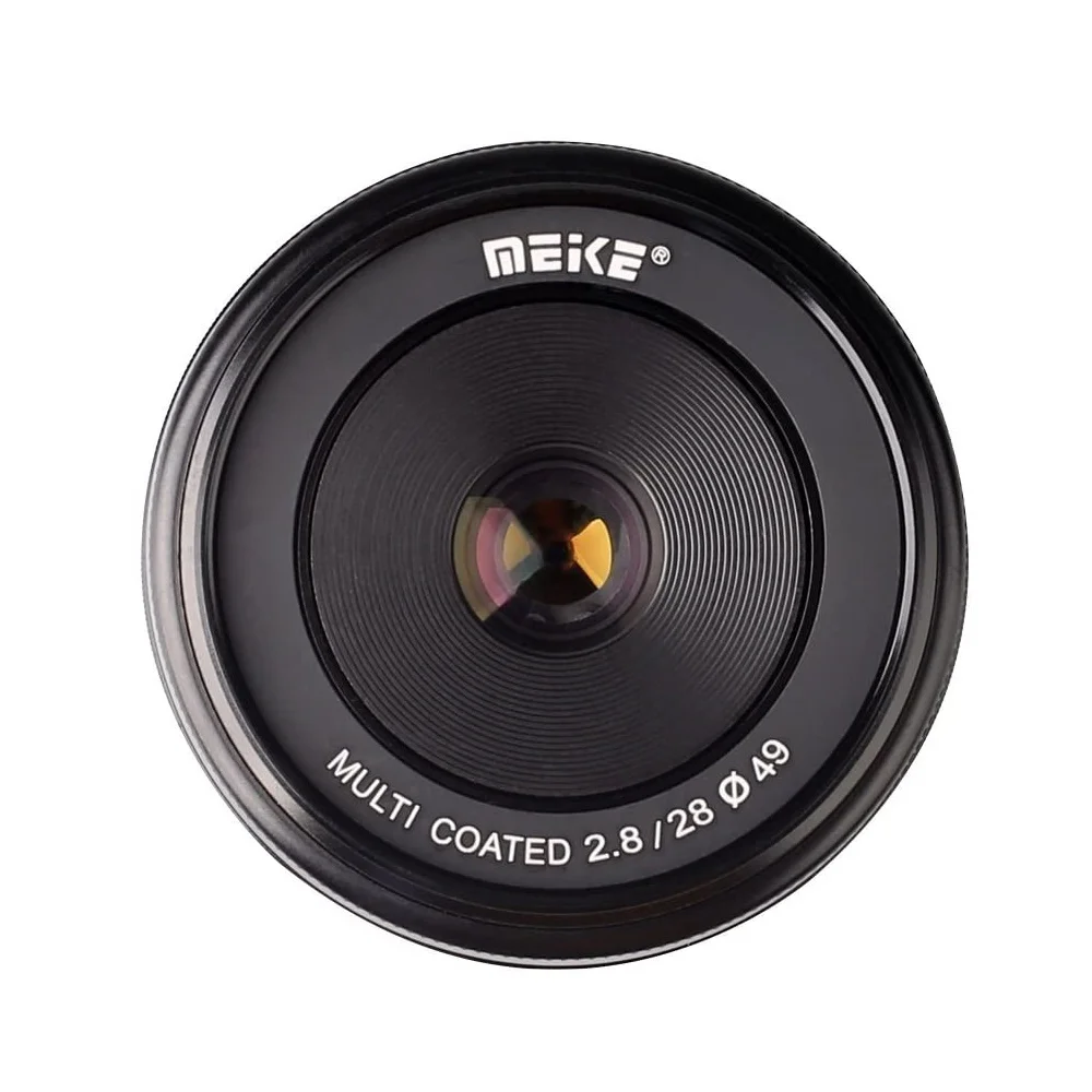 Meike 28 миллиметровый объектив с ручной фокусировкой f2.8 для Sony E Mount A6000 A6400 A6300 A6500 A7