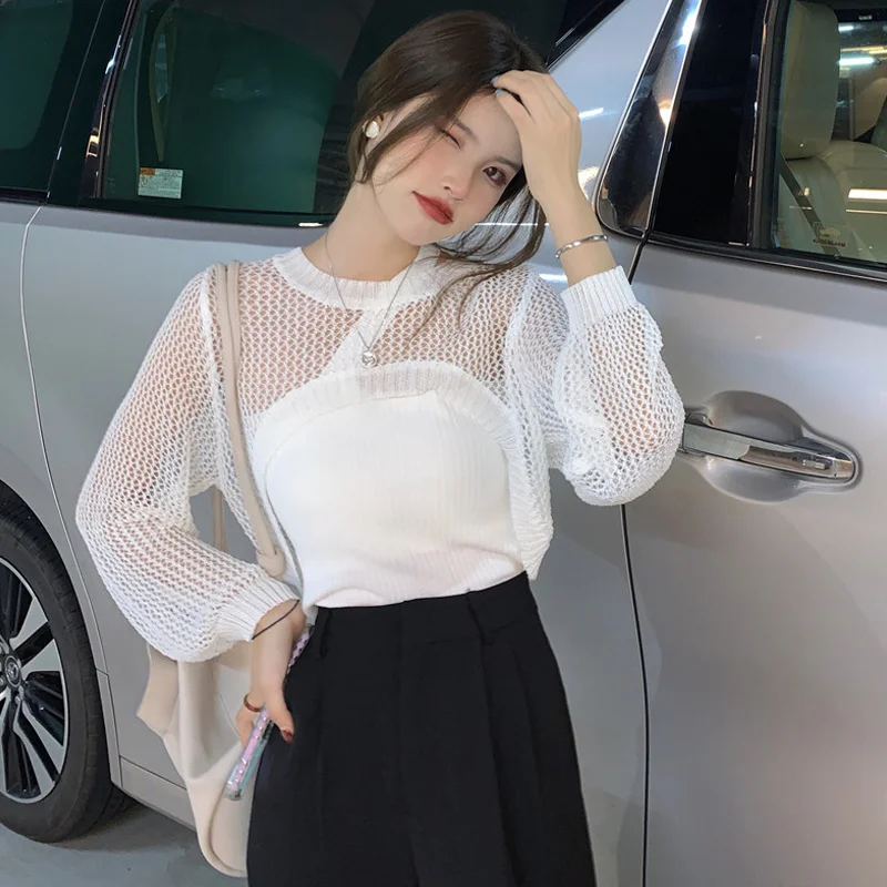 Женский пуловер милый свитер с острыми волосами для девушек Женская Весенняя и