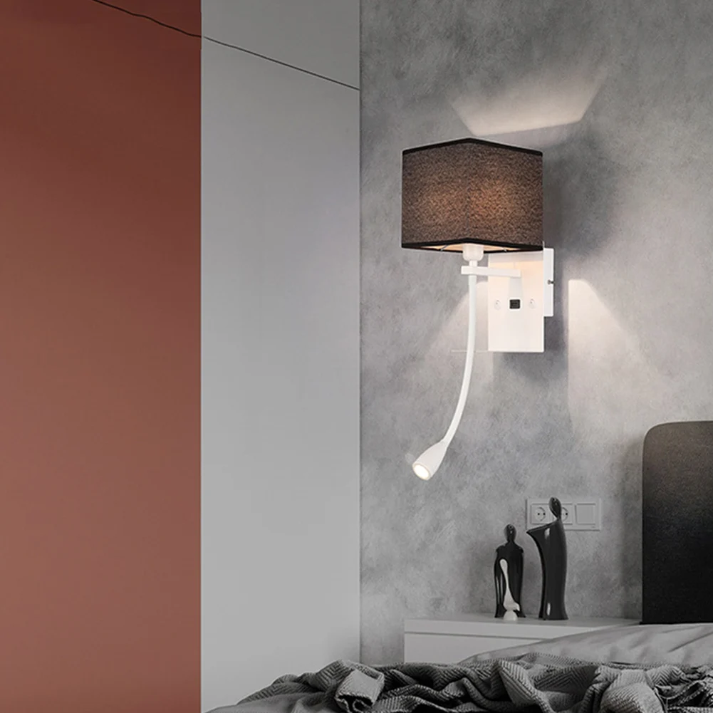 Современная светодиодсветодиодный настенная лампа бра для прикроватной тумбы