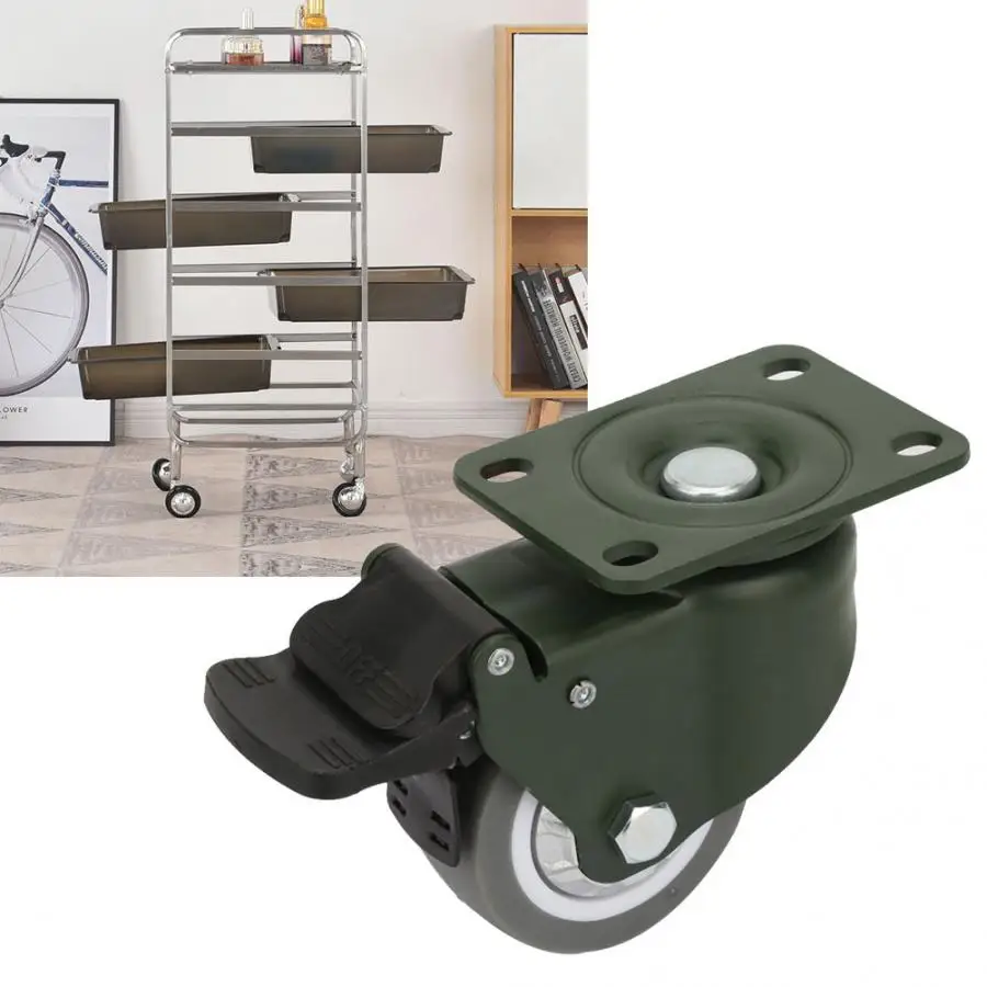 Поворотный Ролик кронштейн из марганцевой стали 3 дюймовые роликовые колеса с