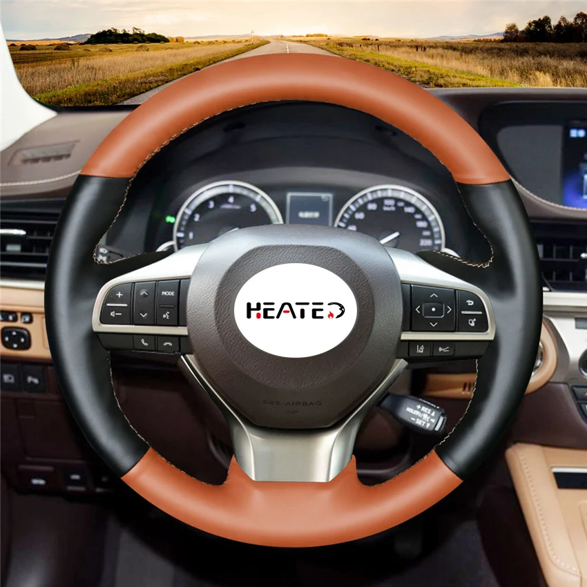 Оплетка для рулевого колеса чехол Lexus ES300h 2016 2017 2018 ES350 Кожаная оплетка