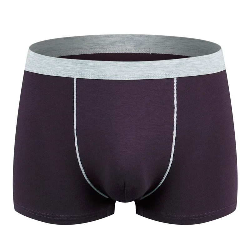 5PCS/Lot Modal Men's Underwear 3D Seamless Sexy Oversized Boxers Pants Loose Fat Guy Youth Middle Waist Boxer Summer 3459XLKGSMM