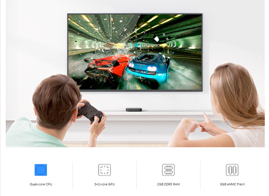 Xiaomi mi ТВ приставка S 4K HDR Android tv 8,1 Ultra HD 2G 8G wifi Google Cast Netflix телеприставка mi Box 4 медиаплеер