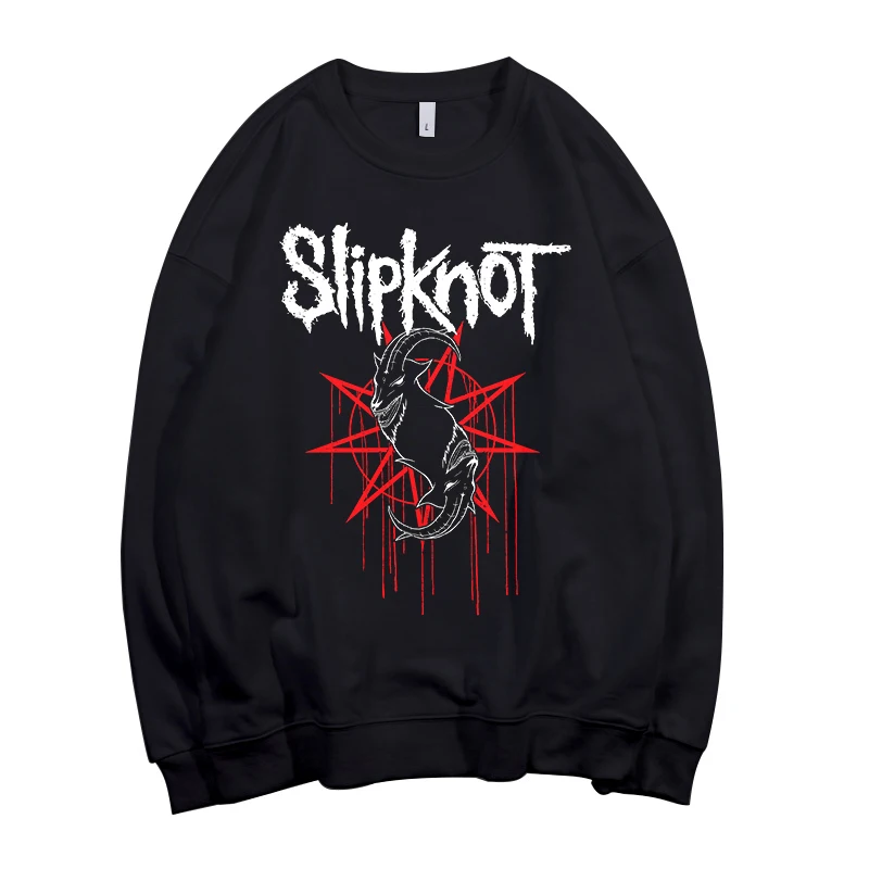 Todhoof Slipknot Альтернативная металлическая лента унисекс вырез лодочкой хлопковая толстовка Азиатский размер - Цвет: style2