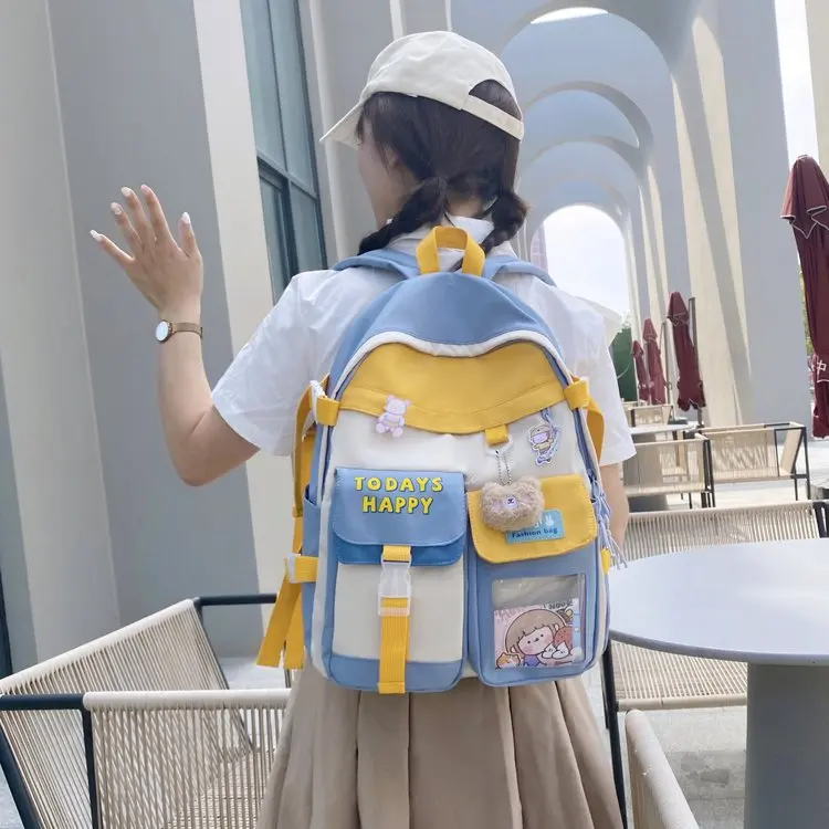 Fashion Backpack Canvas Women Backpack Anti-theft Shoulder Bag New School Bag For Teenager Girls School Backapck Female