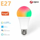 Светодиодная лампа Tuya Zigbee 3.0 E27, AC100-240V, 9 Вт
