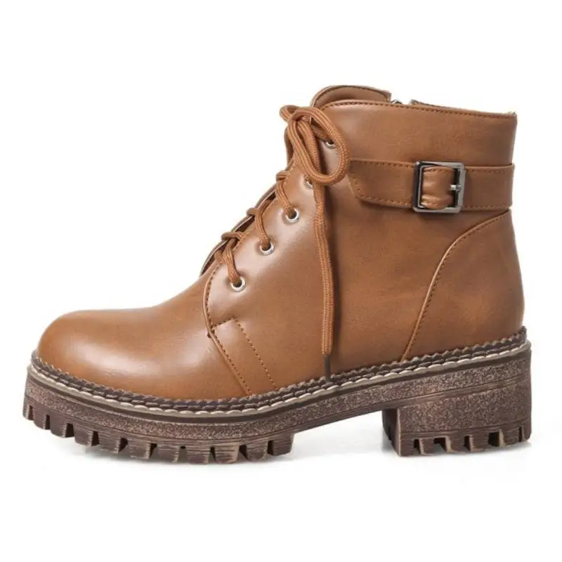 ZALAVOR/Размеры 33-44 женские сапоги на высоком каблуке толстом с перекрестными