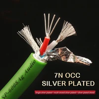 hi end 7n occ silver plated audio line diy hifi rca xlr bulk cable