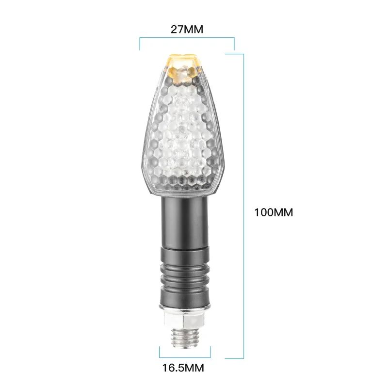 Светодиодный двойной светильник для мотоцикла 2 шт. с поворотным сигналом