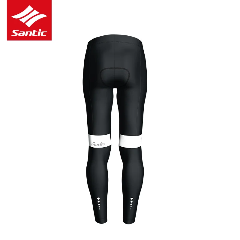 Santic женские штаны для велоспорта Зимние флисовые термоветрозащитные