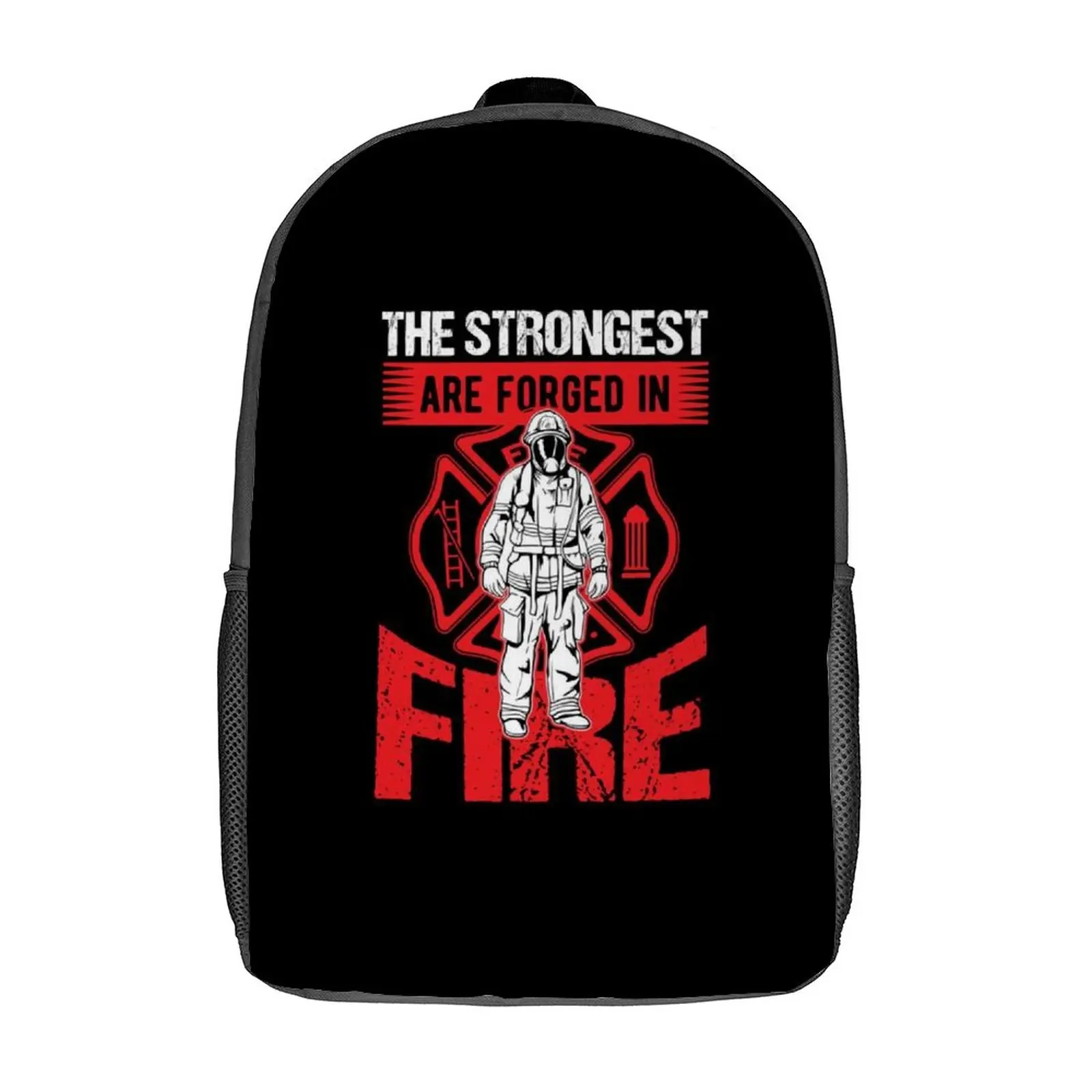 

Firefighter Backpacks Picnic Teen Big Backpack Unusual Polyester Bags
