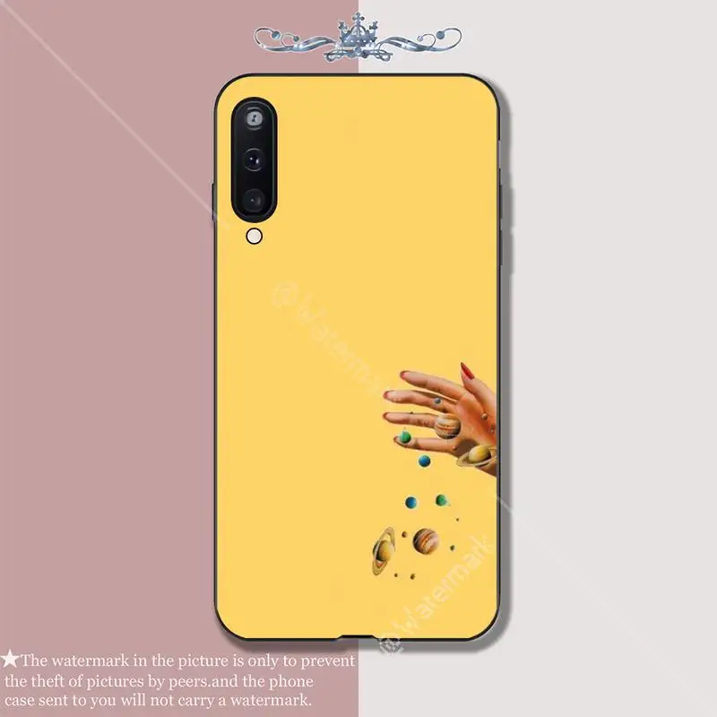 Желтый эстетический роскошный чехол для телефона Samsung Galaxy A10 A20 A50 A51 A70 A71 A40 A30 A30S A80