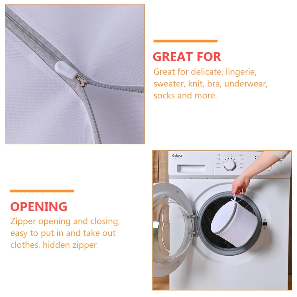 

1 Set 7pcs Washing Machine Laundry Bags Travel Storage Organizer Bags (White)