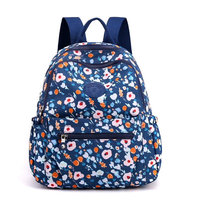 

Small Backpack Rural style Flower Backpack Oxford cloth Fashion School Bag for Teenage Girls Brand High Quality Leisure Bag