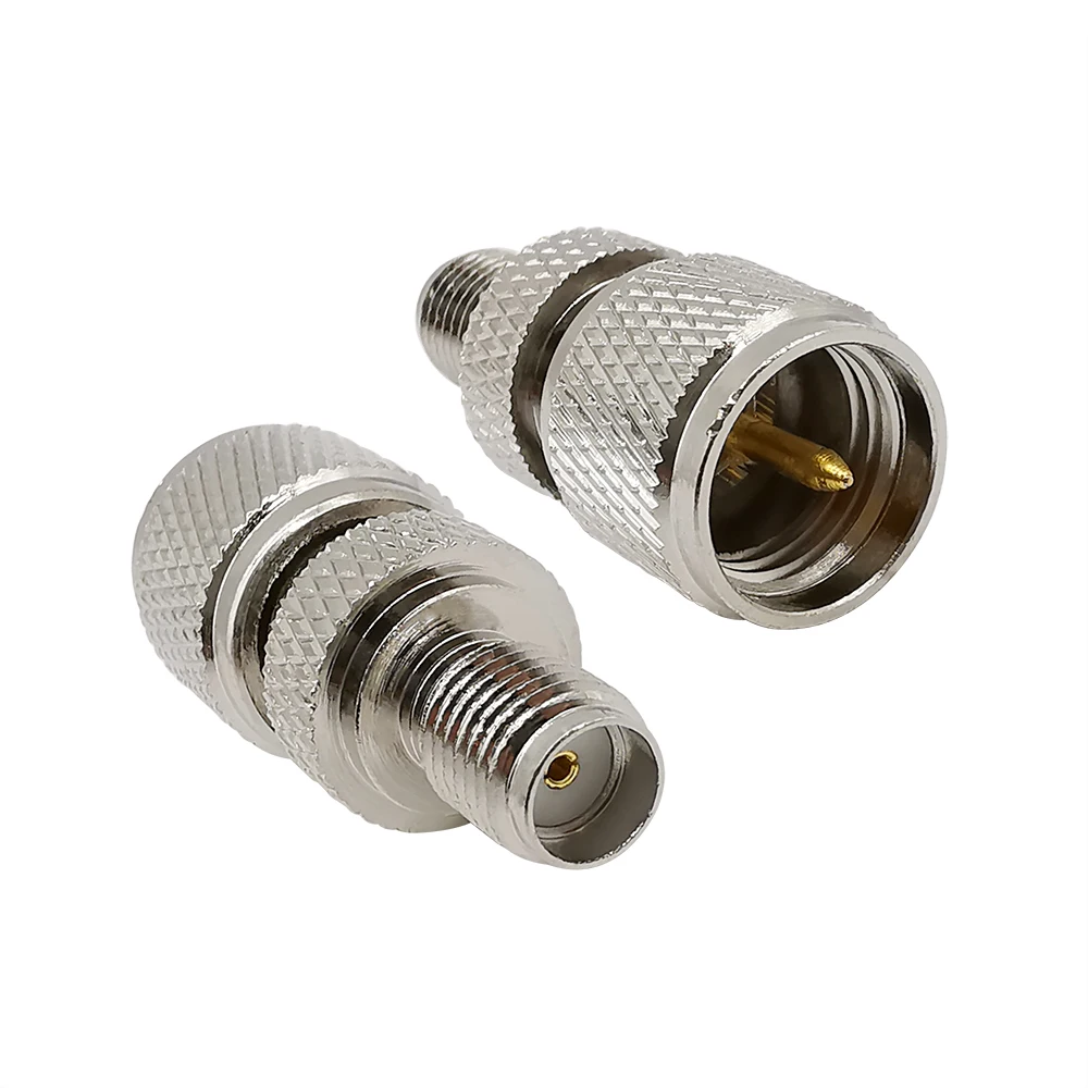 Прямой коаксиальный преобразователь с разъемами UHF RF и Male Female к F/ TNC/ BNC/ SMA/ MCX/ FME/ Mini