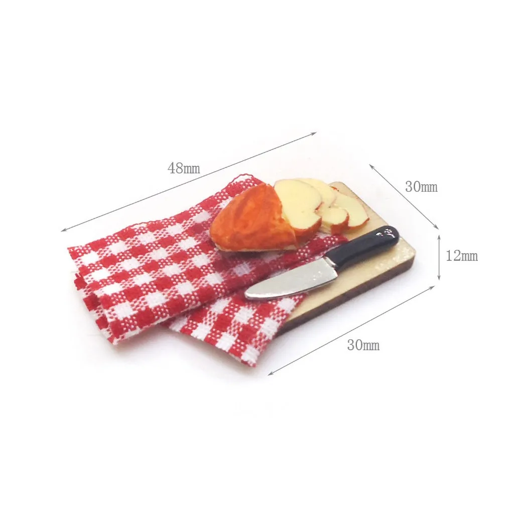 1:12/1:6 игрушечный домик миниатюрная сцена модель кухня разделочная доска ролевые