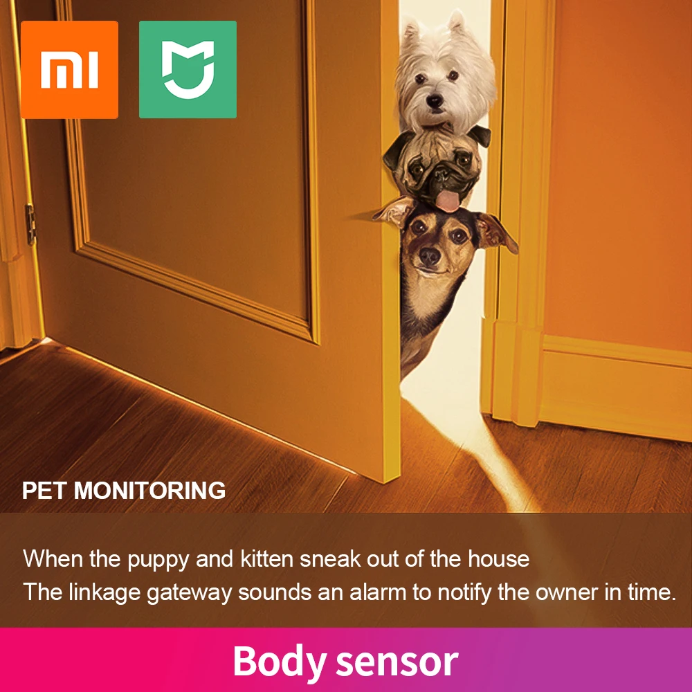 

Xiaomi MIJIA Human Body Sensor Magnetic Smart Home Motion Practical Intelligent Device Connection Mijia Gateway Mi home APP