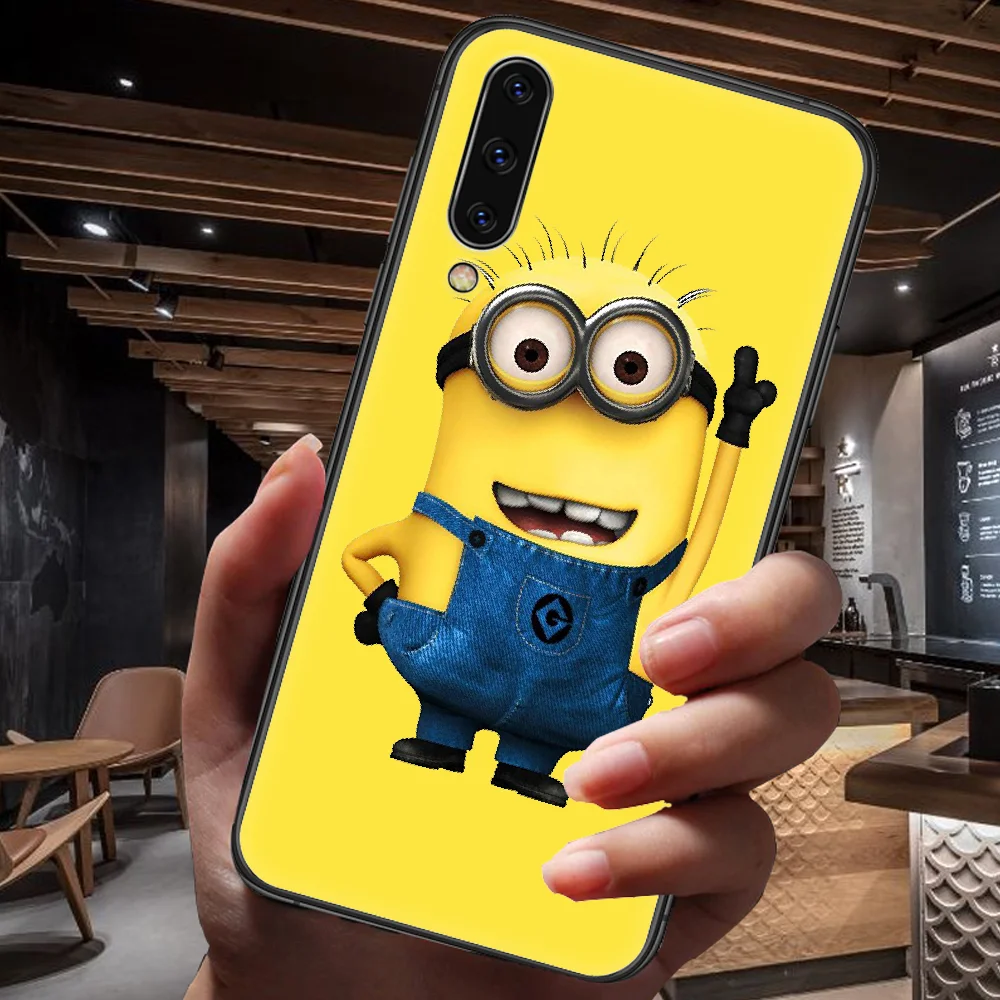

Minione Cartoon Movie Phone Case For Samsung Galaxy A 3 5 7 8 10 20 20E 21S 30 30S 40 50 51 70 71 black Etui Silicone Coque