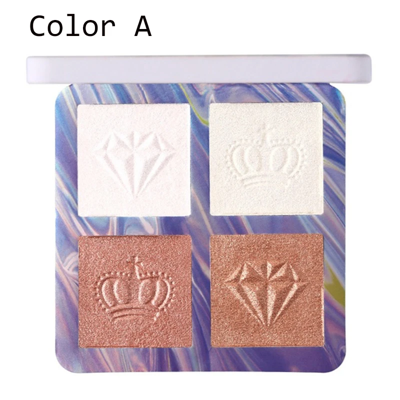 Тени для век хайлайтер палитра мерцающий бронзер Сияющий контур лица Пудра