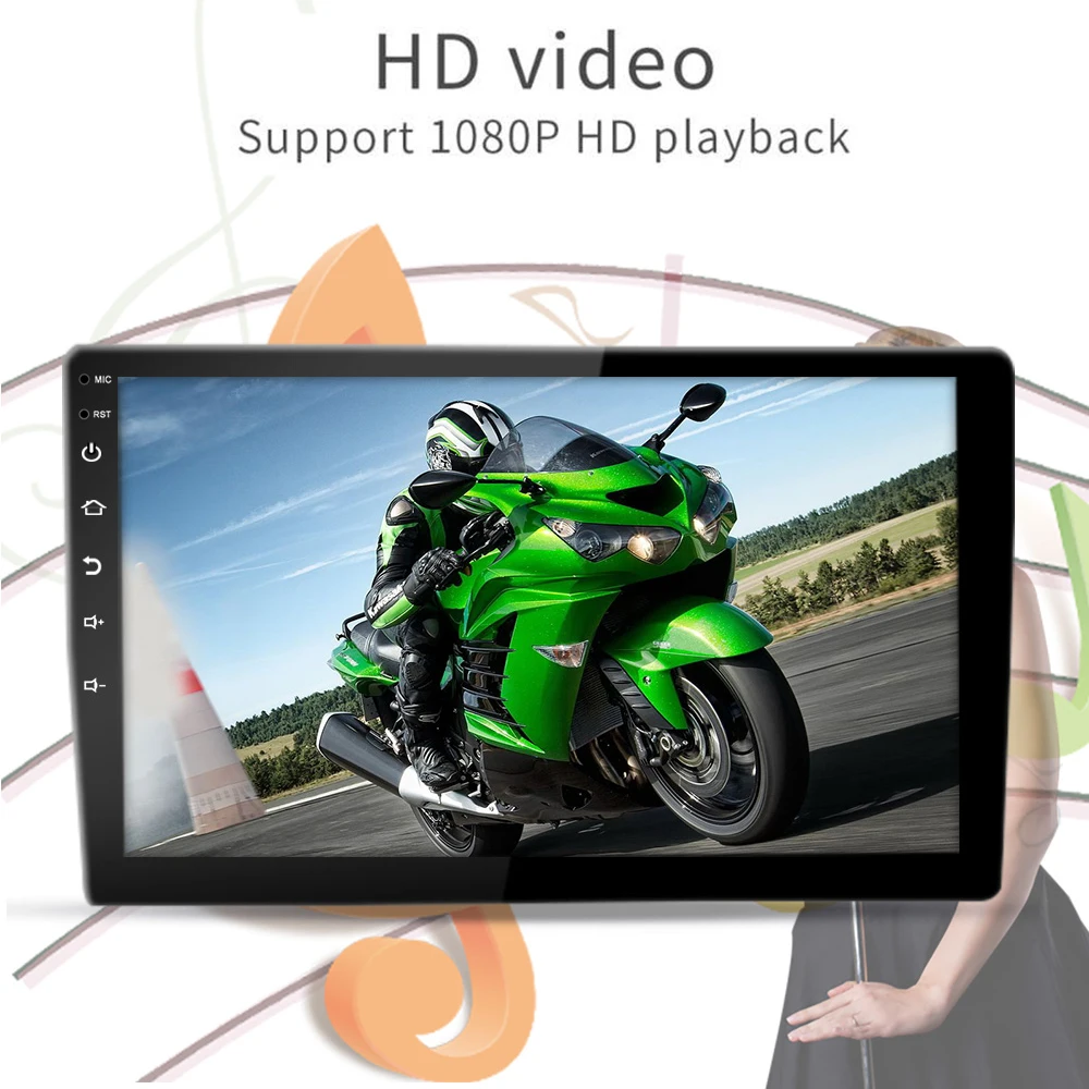 Зеркало с двойным шпинделем и навигацией для автомобиля Honda Civic 2016-2020 Android 10 1