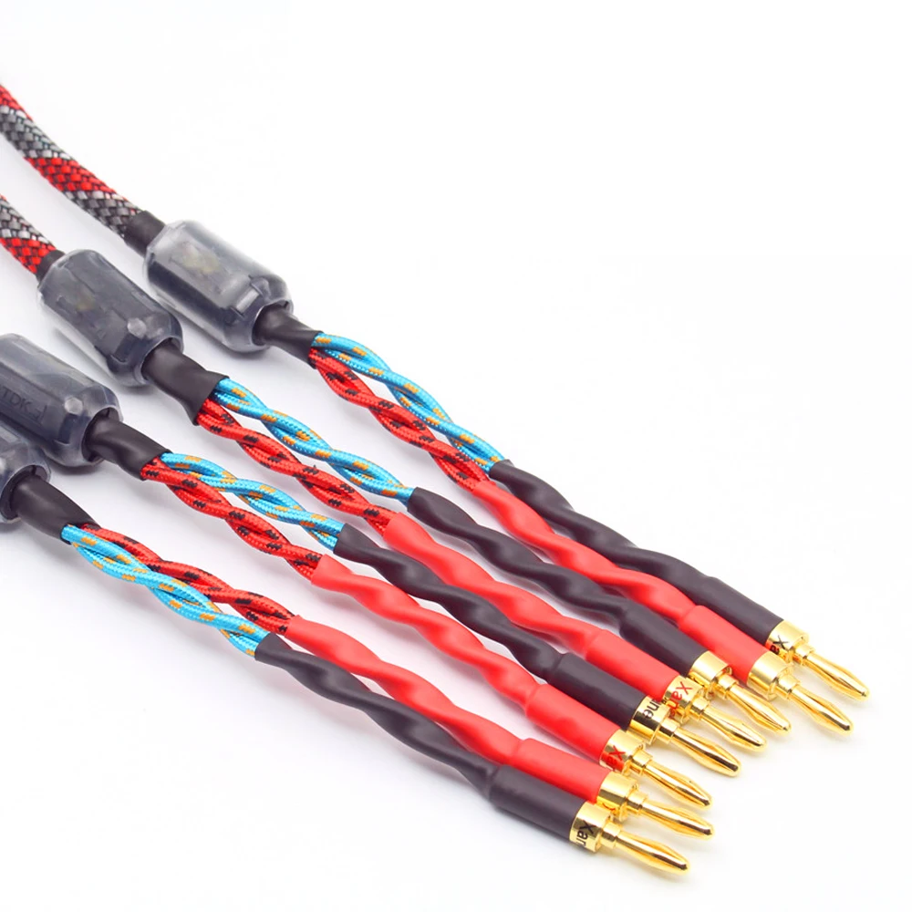 Пара Западный Электрический бескислородный медный аудиокабель для колонок Hi Fi