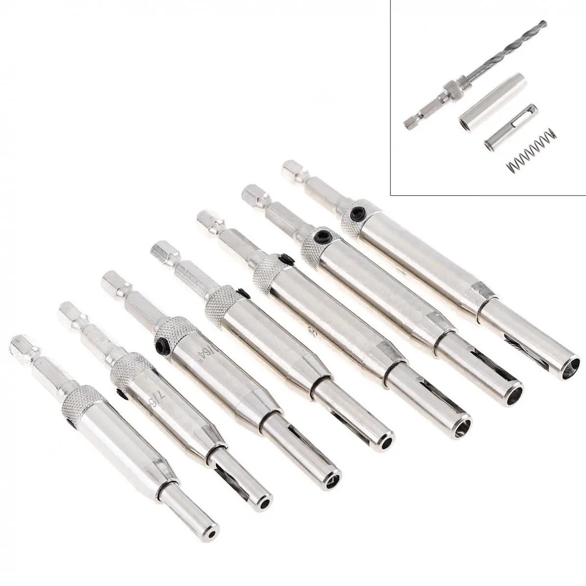 Набор корончатых сверл для открывания петель 7 шт./лот столярных работ дырокол