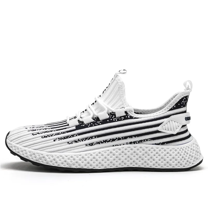 

2020 Flying Woven Shoes Men's Breathable Mesh Athletic Shoes BOY'S Low-top Shoes 0329