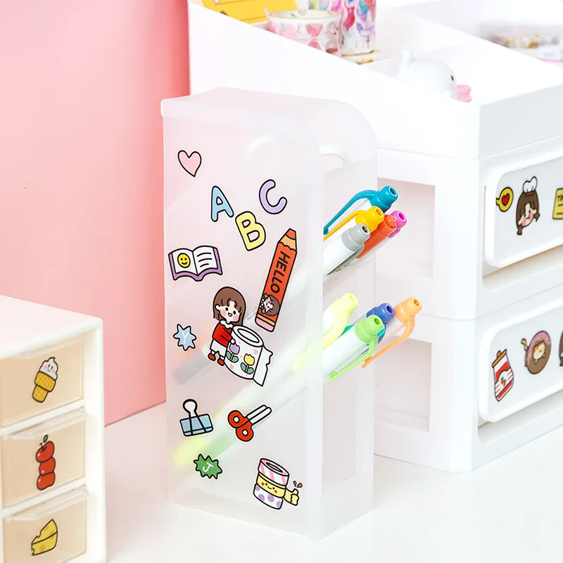 Mohamm 4 листа Kawaii мультфильм девушки Декоративные наклейки Скрапбукинг DIY Note ПВХ