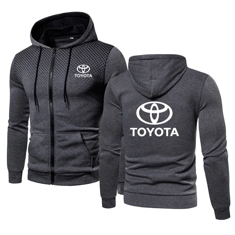 Куртка мужская на молнии хлопок горошек с принтом логотипа автомобиля