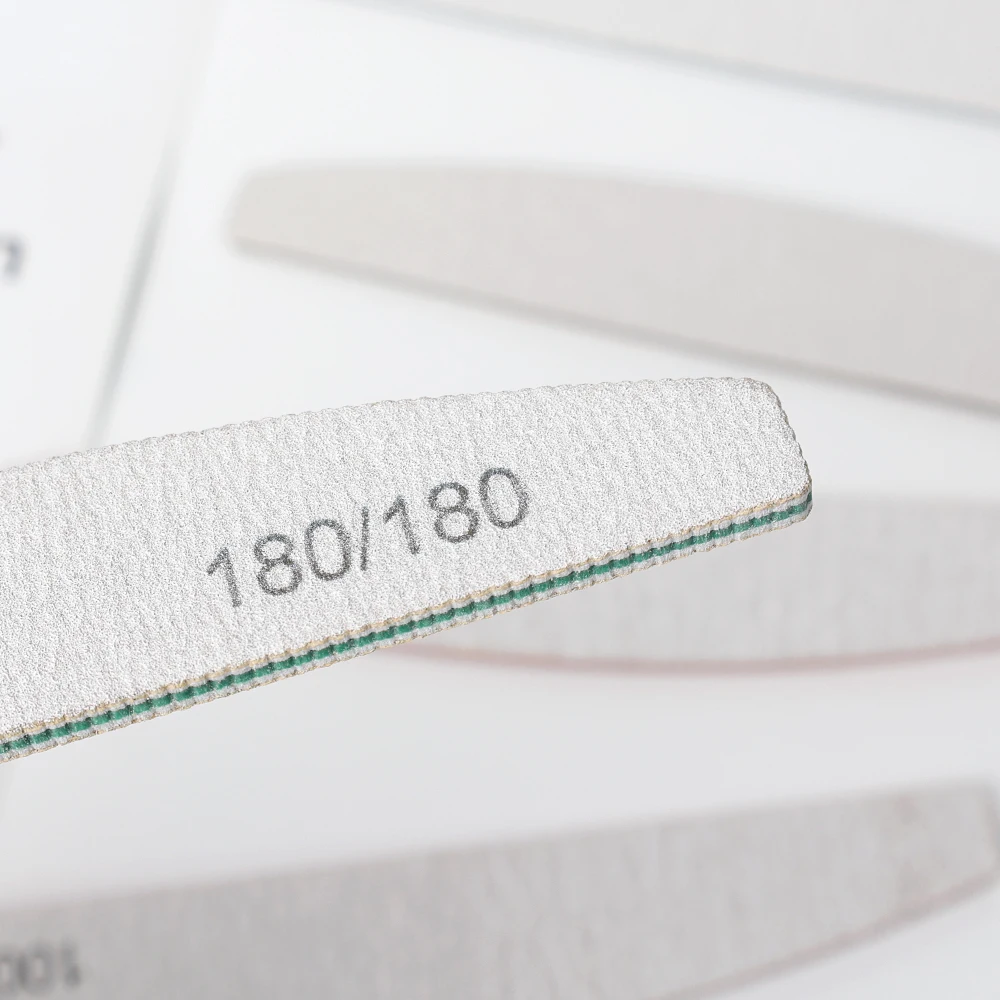 Профессиональная пилка для ногтей 1 шт. наждачная бумага толстые полумесячные