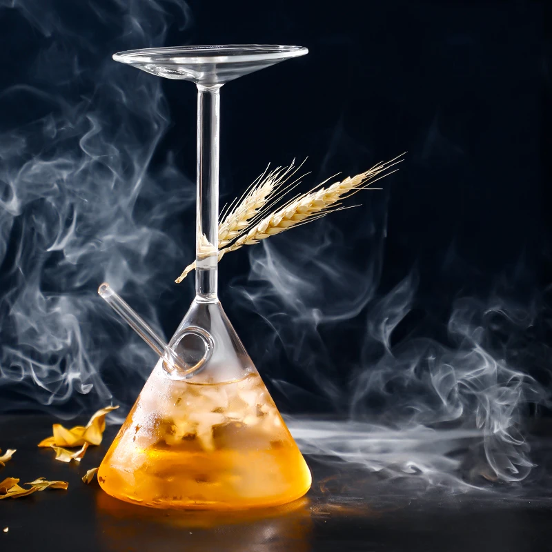 

Бокал Для Мартини вверх дном, прозрачный бокал для коктейлей, креативная стеклянная чашка, бокал для сока, отлично подходит для коктейля/Мар...