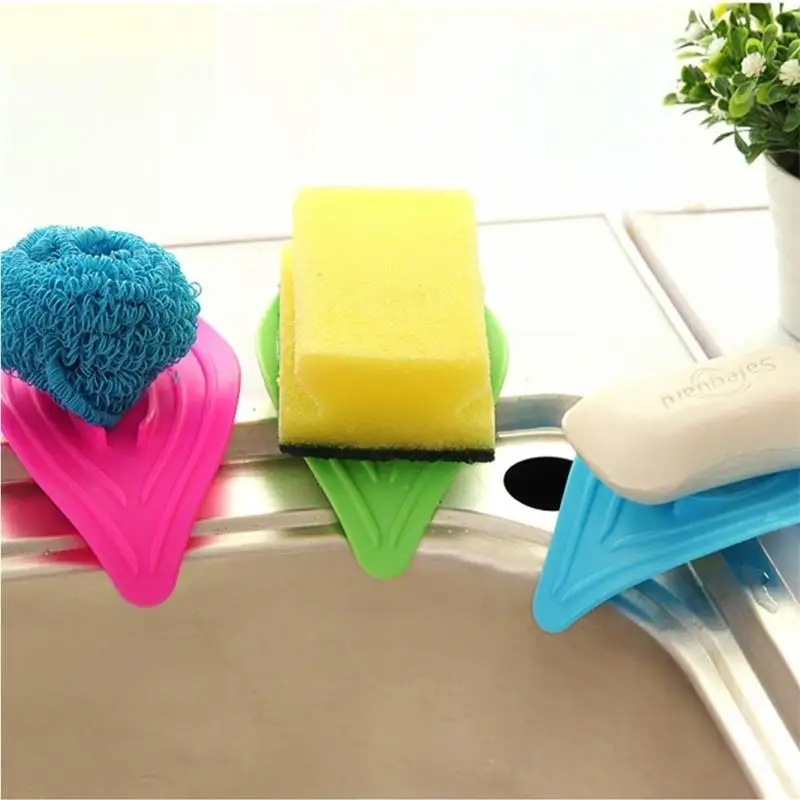 Кухонная раковина для ванной комнаты губка мыла в форме листа сливная полка