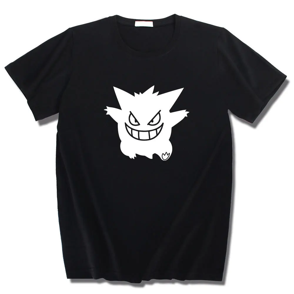 Футболка с принтом покемона для мужчин и женщин готическая одежда в стиле