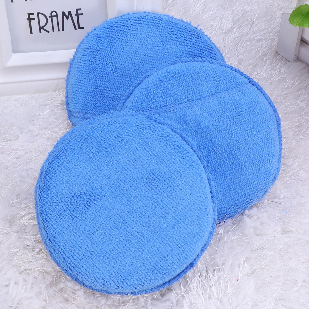 

10 Pcs Microfiber Wax Applicator Ultra-soft Wax Applicator Sponge Pads with Finger Pocket Wax Applicator for Cars